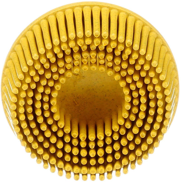 3M 07525 – Scotch-Brite Roloc Bristle Disc, 2 inch  Yellow 80 grit