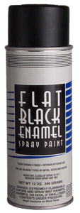 Hi-Tech Flat Black Enamel Spray Paint Aerosol 12 oz
