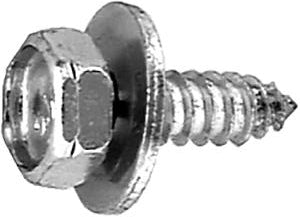 Hex Head Loose Washer Tapping Screw 1/4" x 1" 11/16" Washer Diameter 50Pk