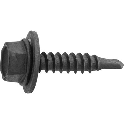 Indented Hex Washer Head Self Drilling Screw With Attached 12 mm Loose Washer 4.2-1.41 X 20 mm